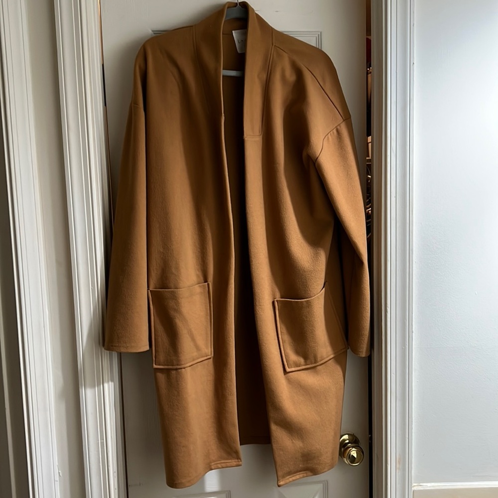 Tan winter/fall jacket/duster